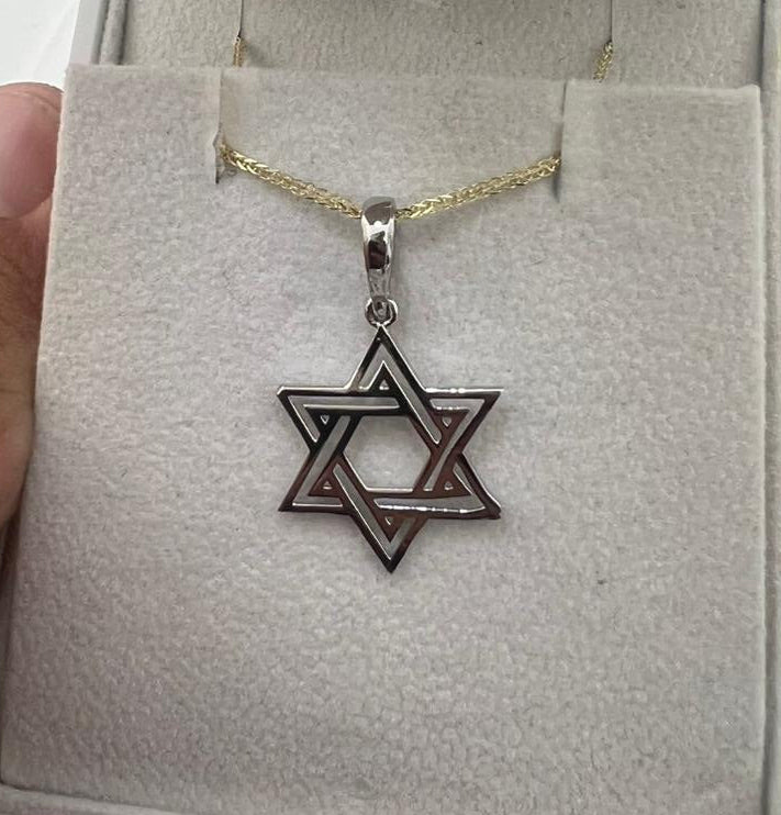 תליון מגן דוד "הארכיטקט" מזהב 14 קראט
