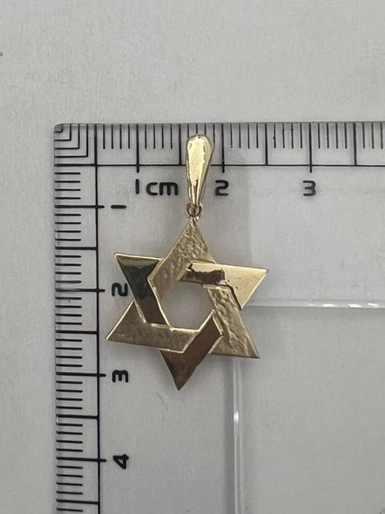 מגן דוד "אור איתן" מזהב 14 קראט | UR 1.96 דגם
