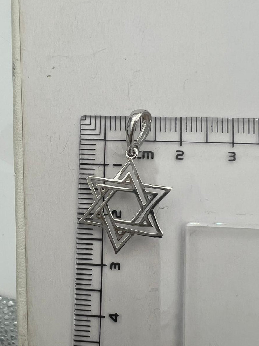 תליון מגן דוד "הארכיטקט" מזהב 14 קראט | RAM 1.10 דגם